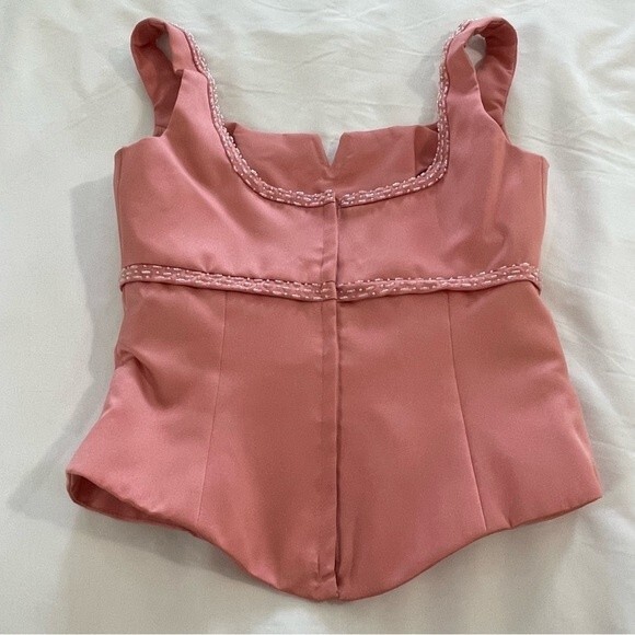 NWT Mori Lee 2 Piece Satin Gown Dress Size 3 / 4 with Wrap Prom or Wedding - Picture 9 of 15